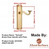 "Kohath" Brass Door Handle with Plate 